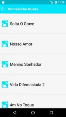 MC Pedrinho Musica android App screenshot 1